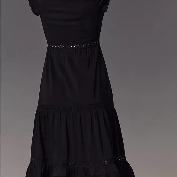 reformation zebrina short-sleeve midi dress Reformation Zebrina Short-Sleeve Midi Dress